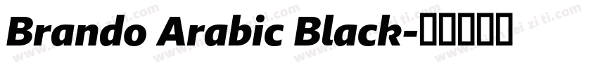 Brando Arabic Black字体转换